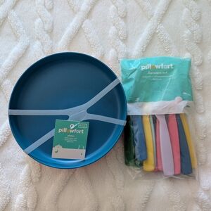 Pillowfort Kids Plate And Utensils Set